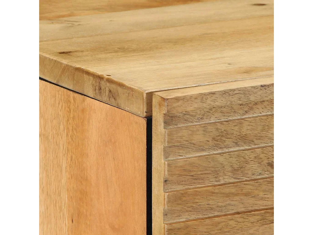 Aparador castanho 60x33x75 cm madeira de mangueira maciça