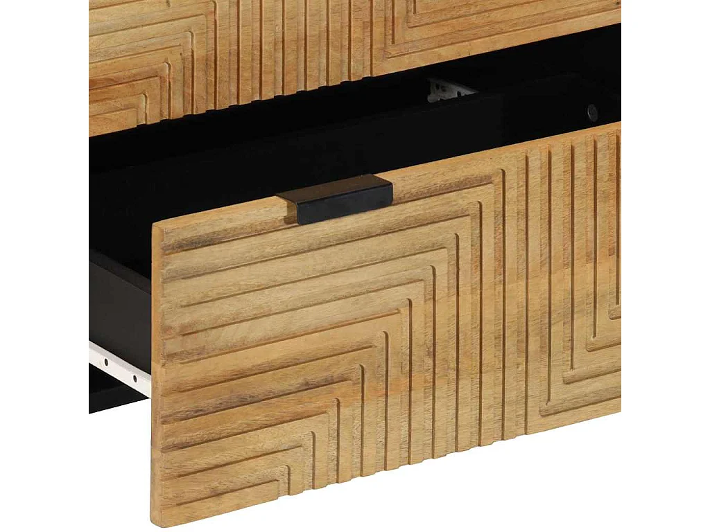 Aparador castanho 60x33x75 cm madeira de mangueira maciça