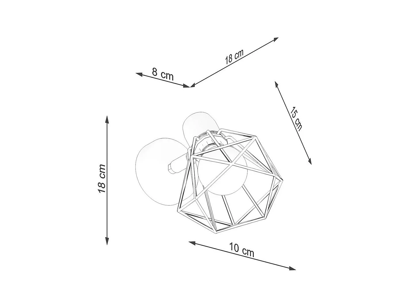 Applique Glisandor 1 blanc