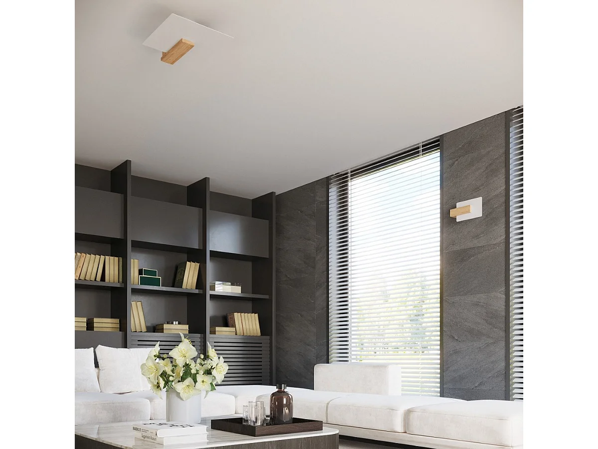 Applique Leonis en bois naturel