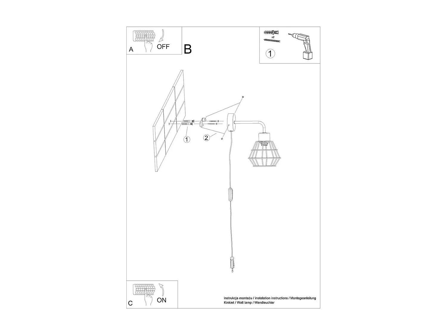 Applique Chiara noir