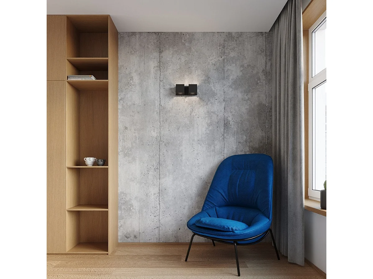 Applique Quasar 2 noir