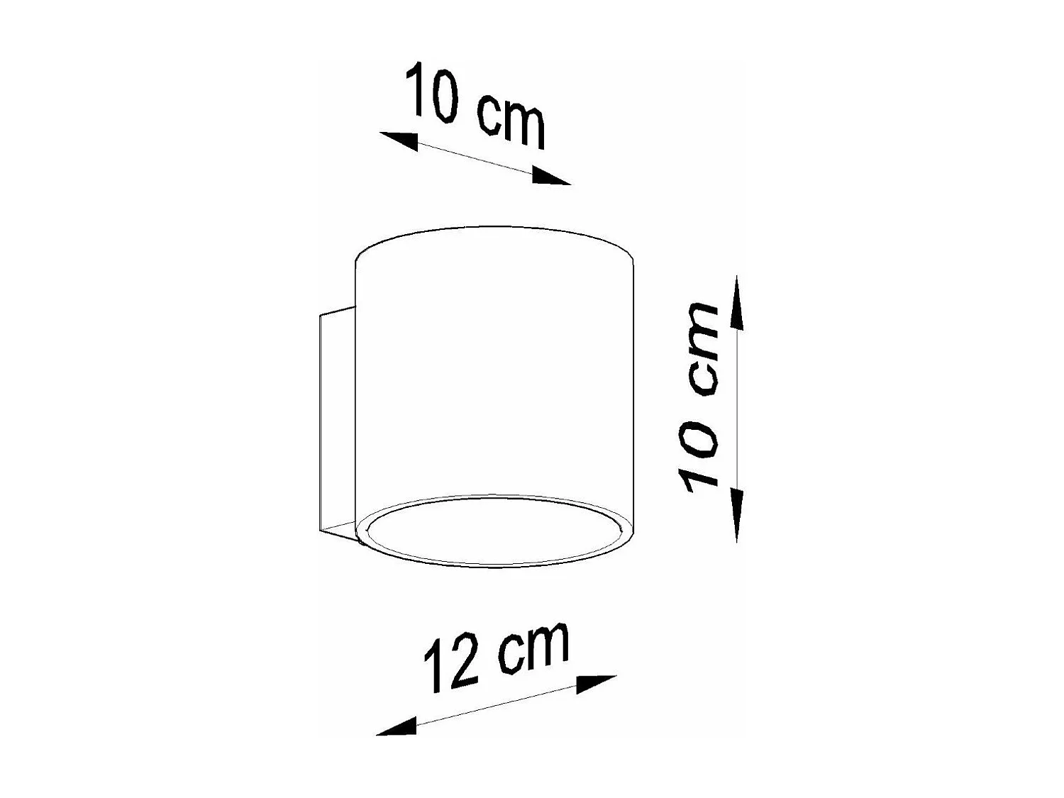 Applique Orbitum 1 noir