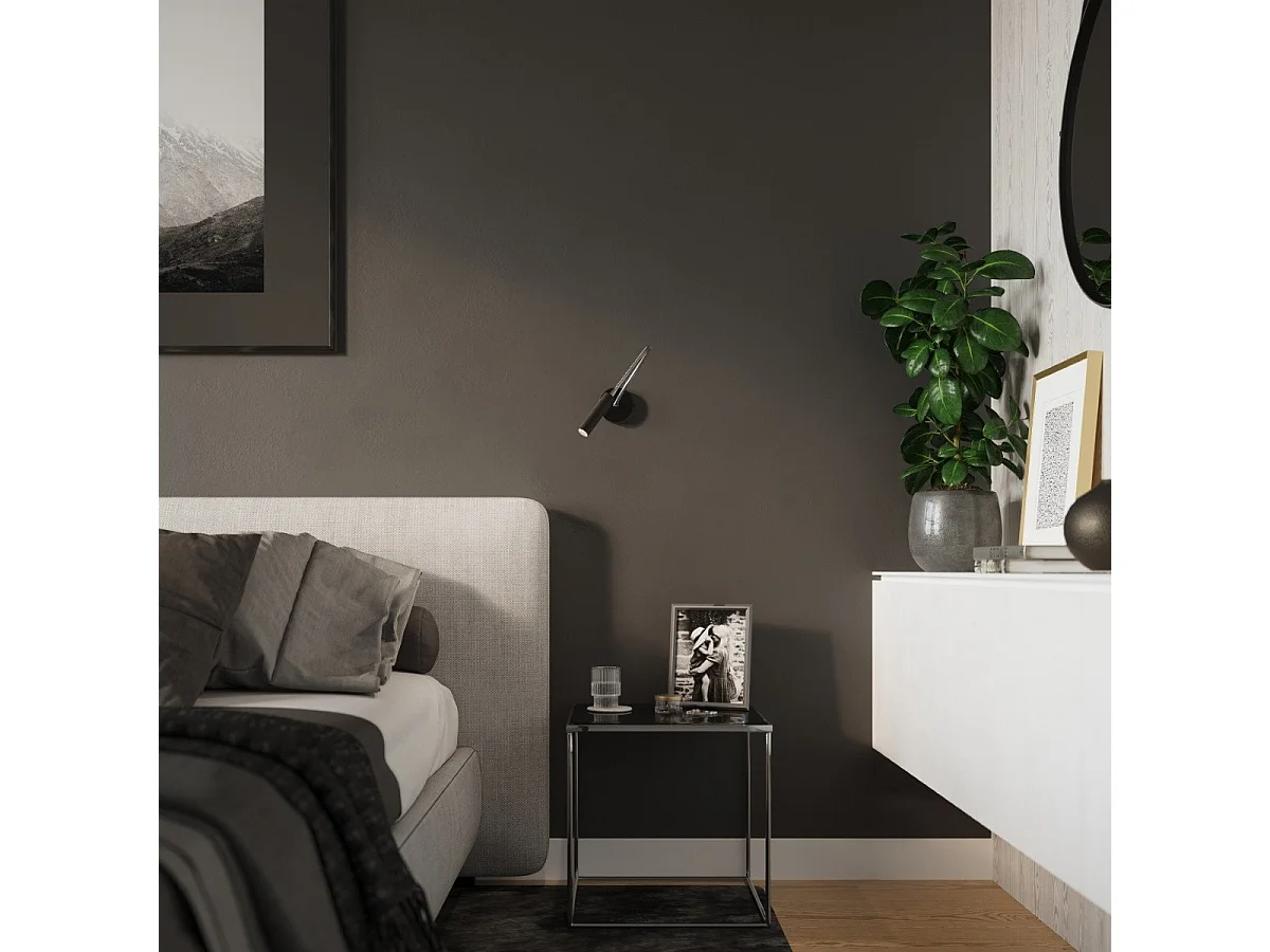 Applique Axion noir 8W LED