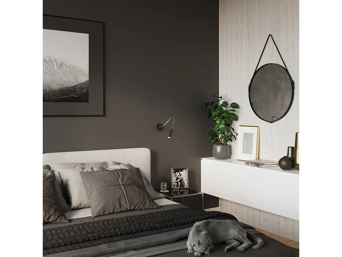 Applique Axion noir 8W LED