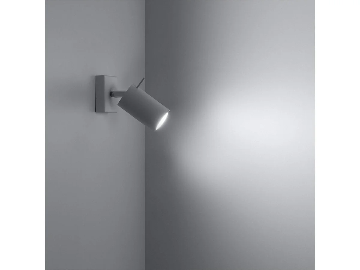 Applique Lysandra blanche avec interrupteur