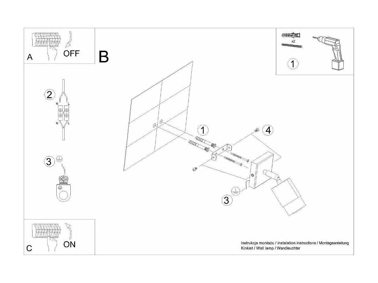 Applique Nereus noir-chrome