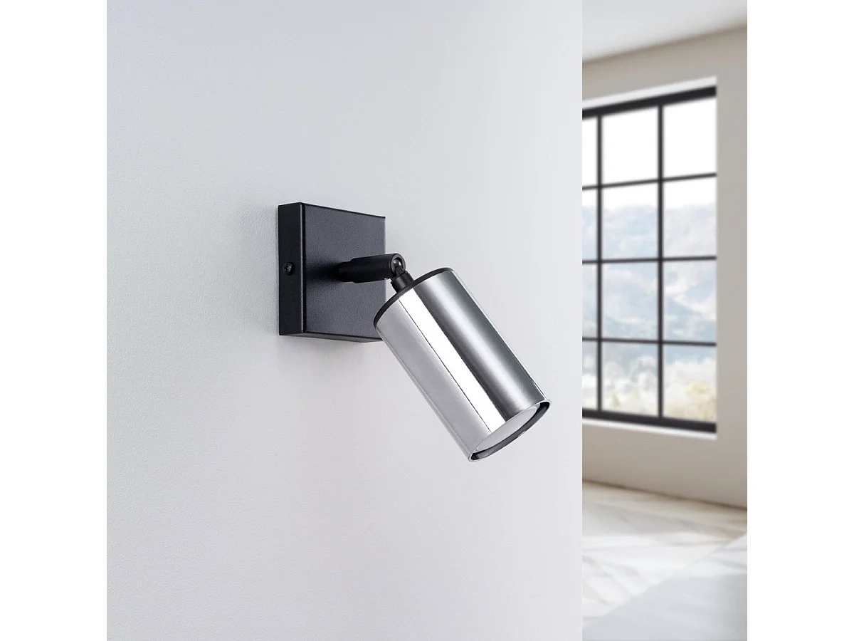 Applique Vespera noir-chrome