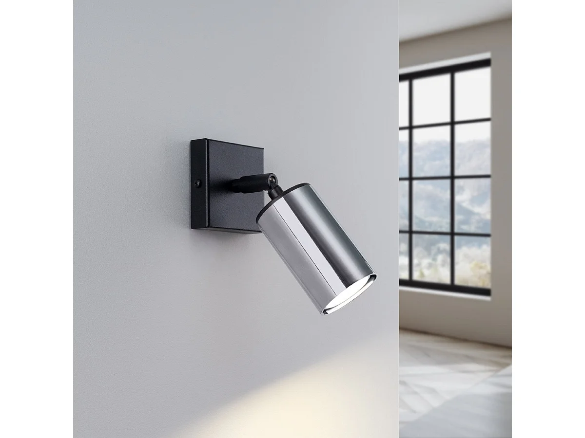 Applique Vespera noir-chrome