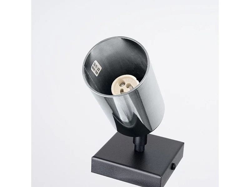 Applique Vespera noir-chrome