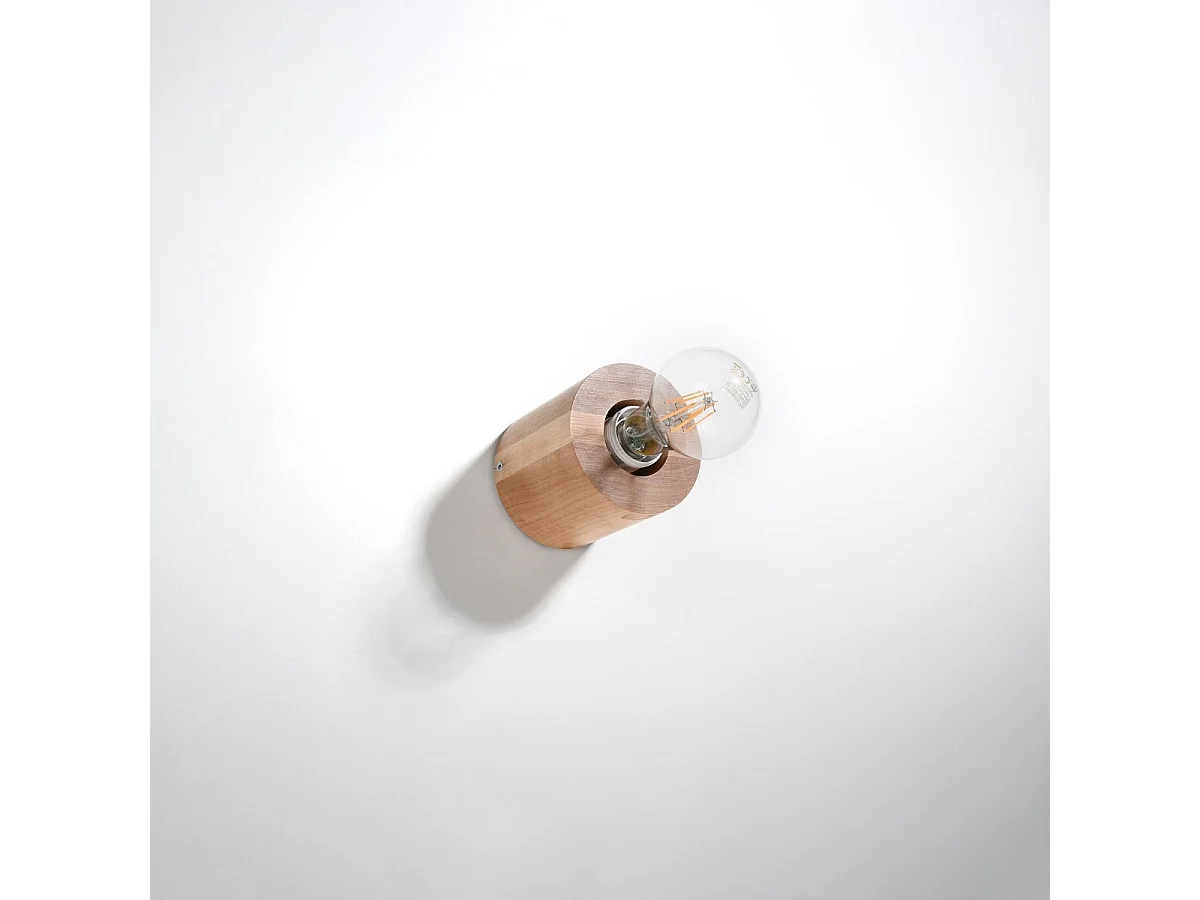 Applique Polarisys en bois naturel