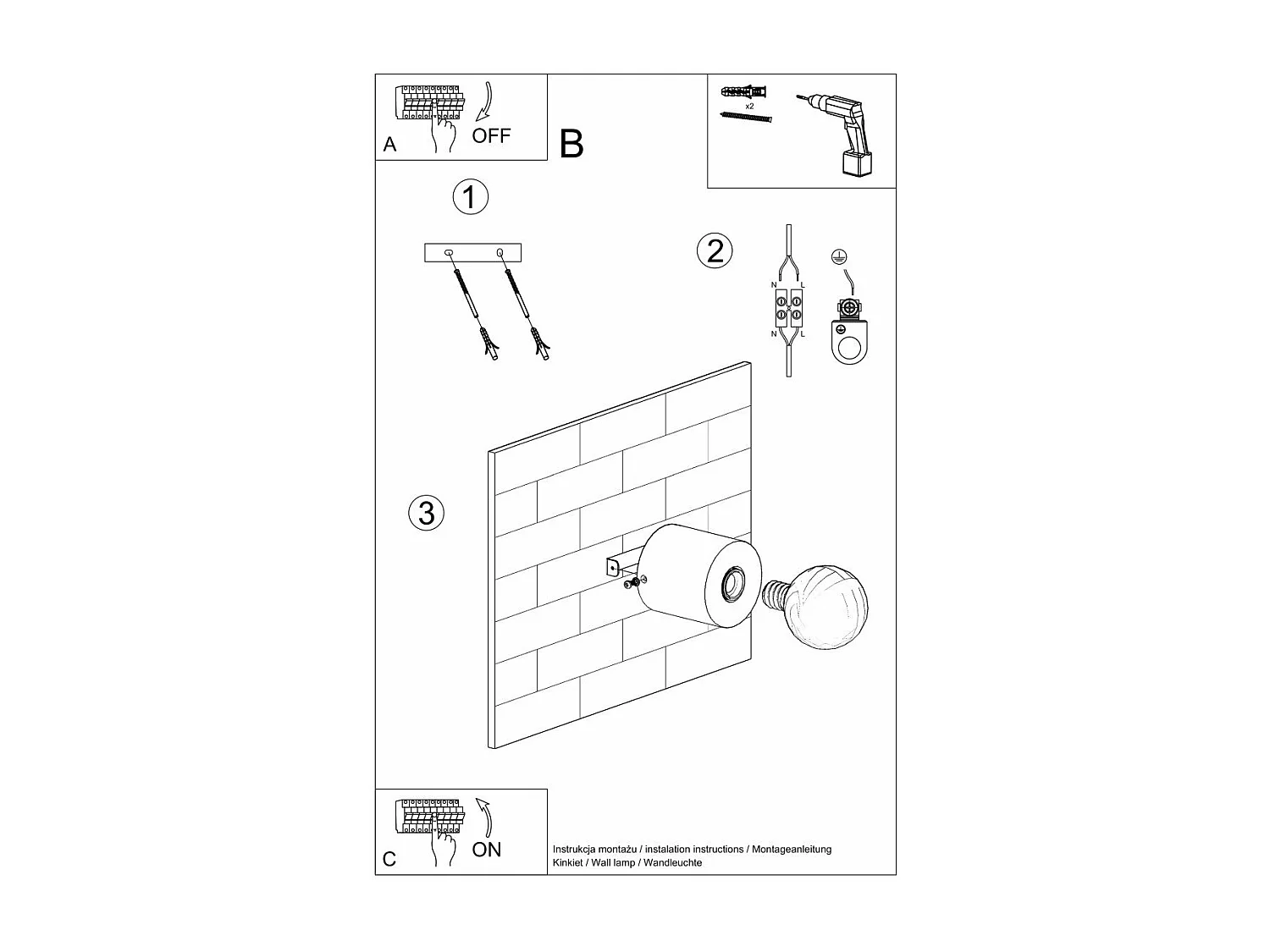 Applique Polarisys en bois naturel