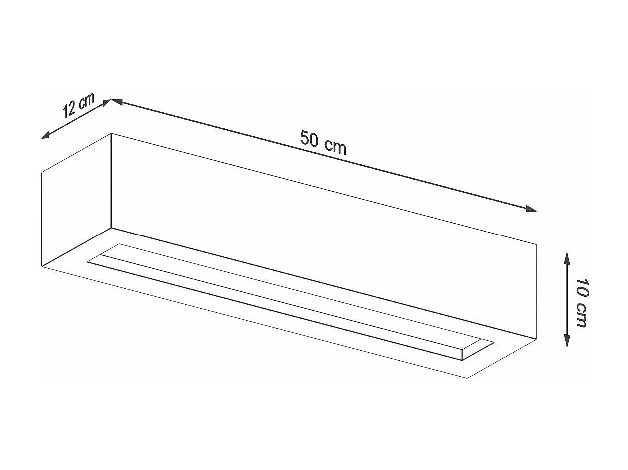 Applique Soren 50 béton