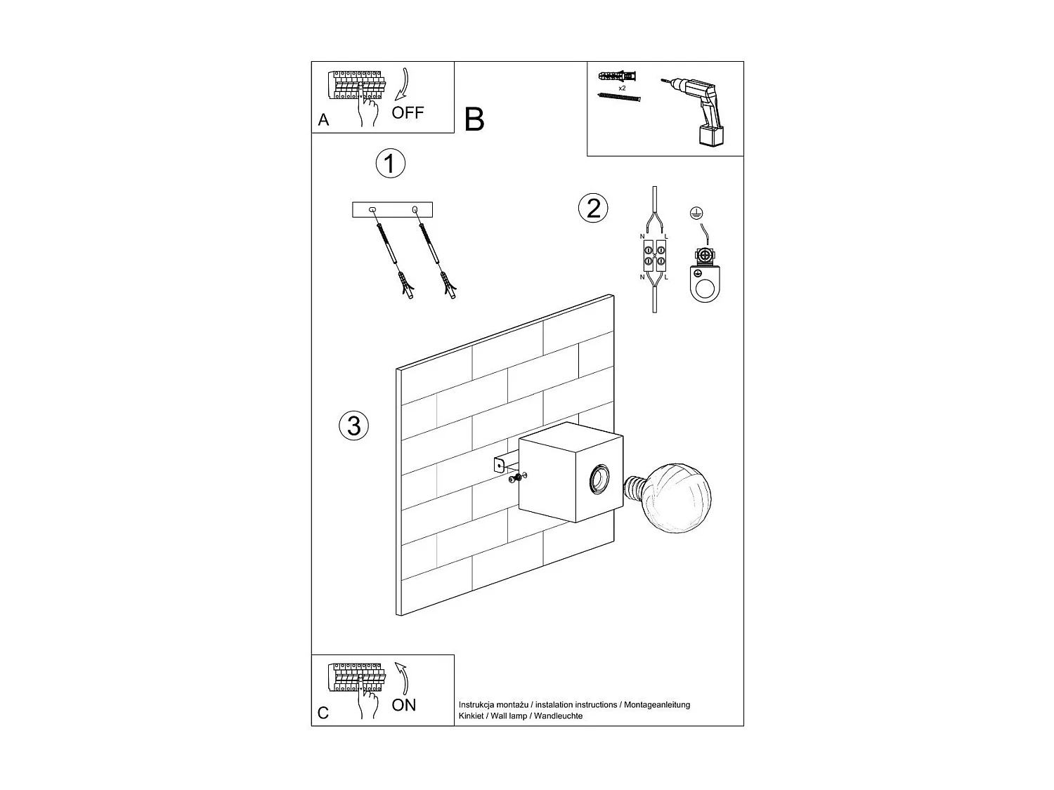 Applique Azimuth en béton
