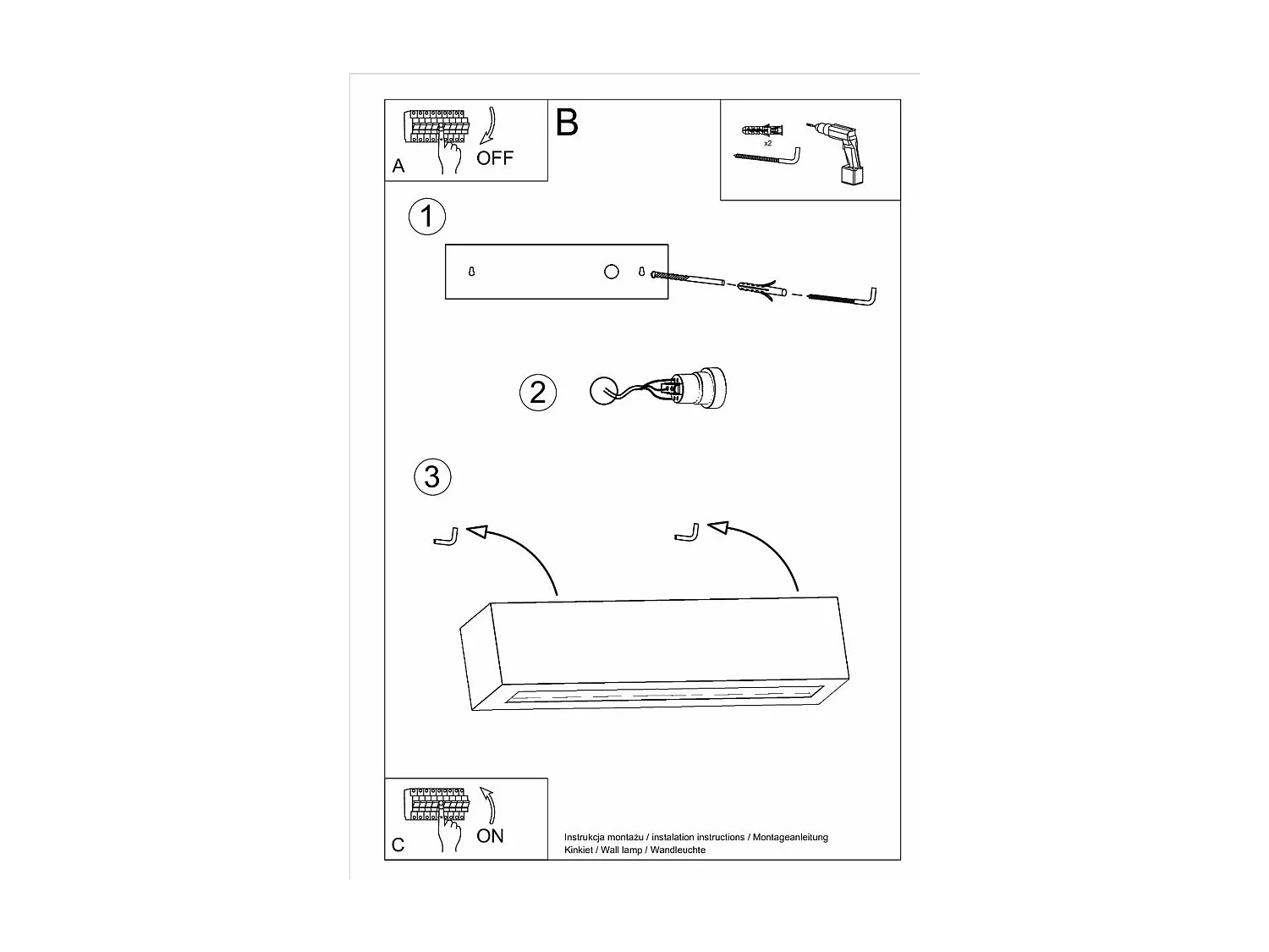 Applique céramique Soren gris