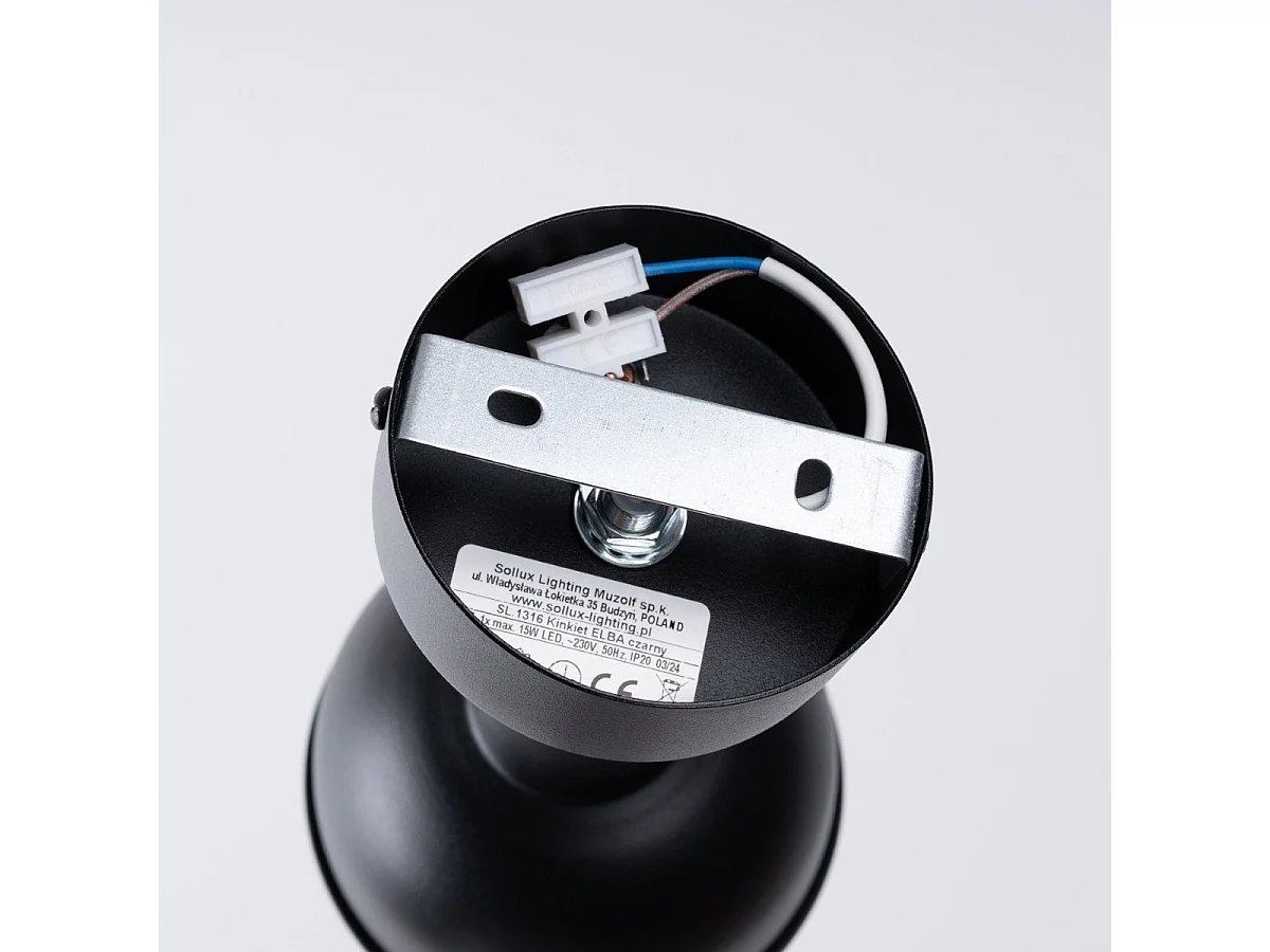 Applique Elara noir  max 15W LED