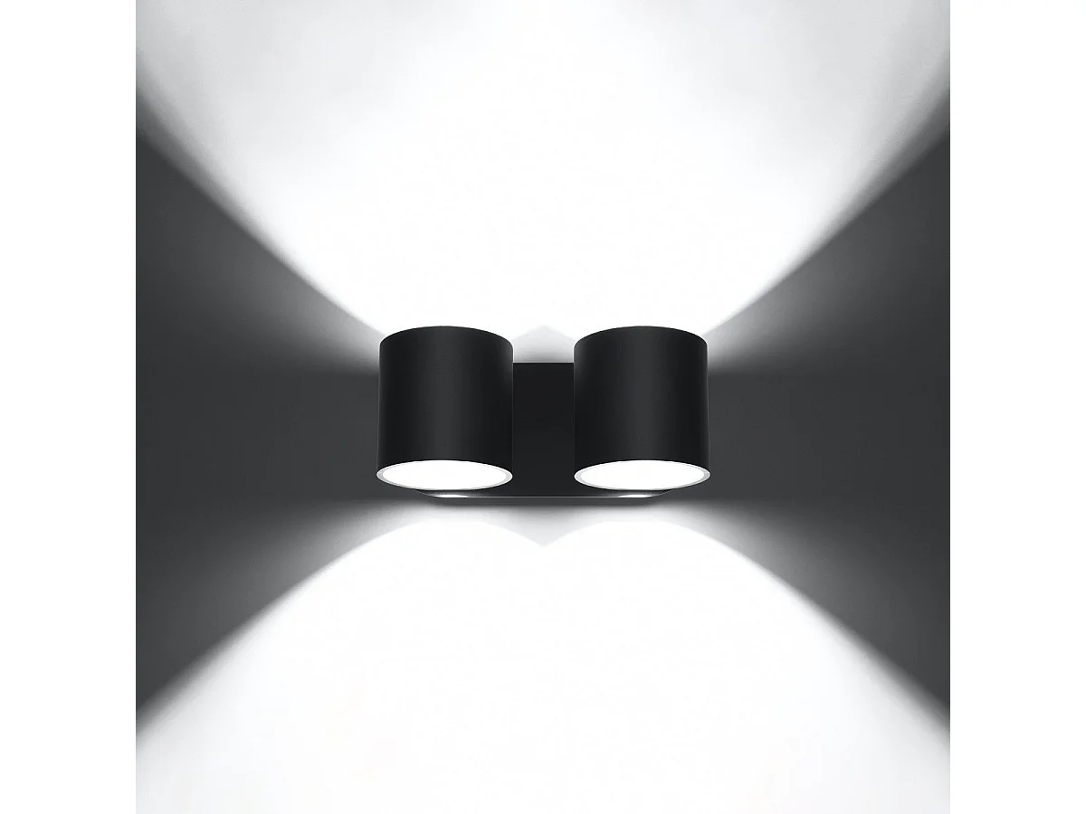 Applique Orbitum 2 noir