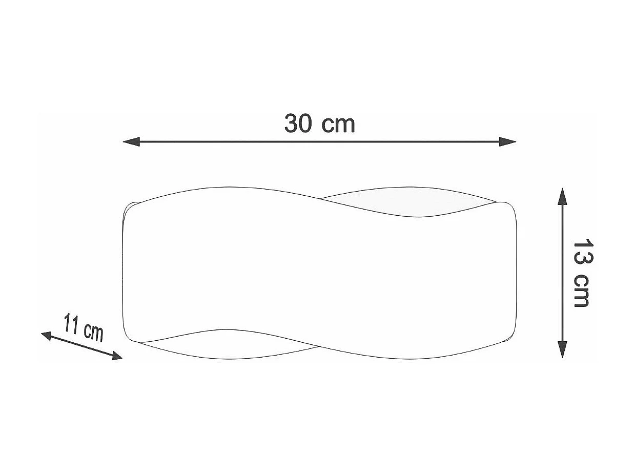 Applique Nahia 30 noir