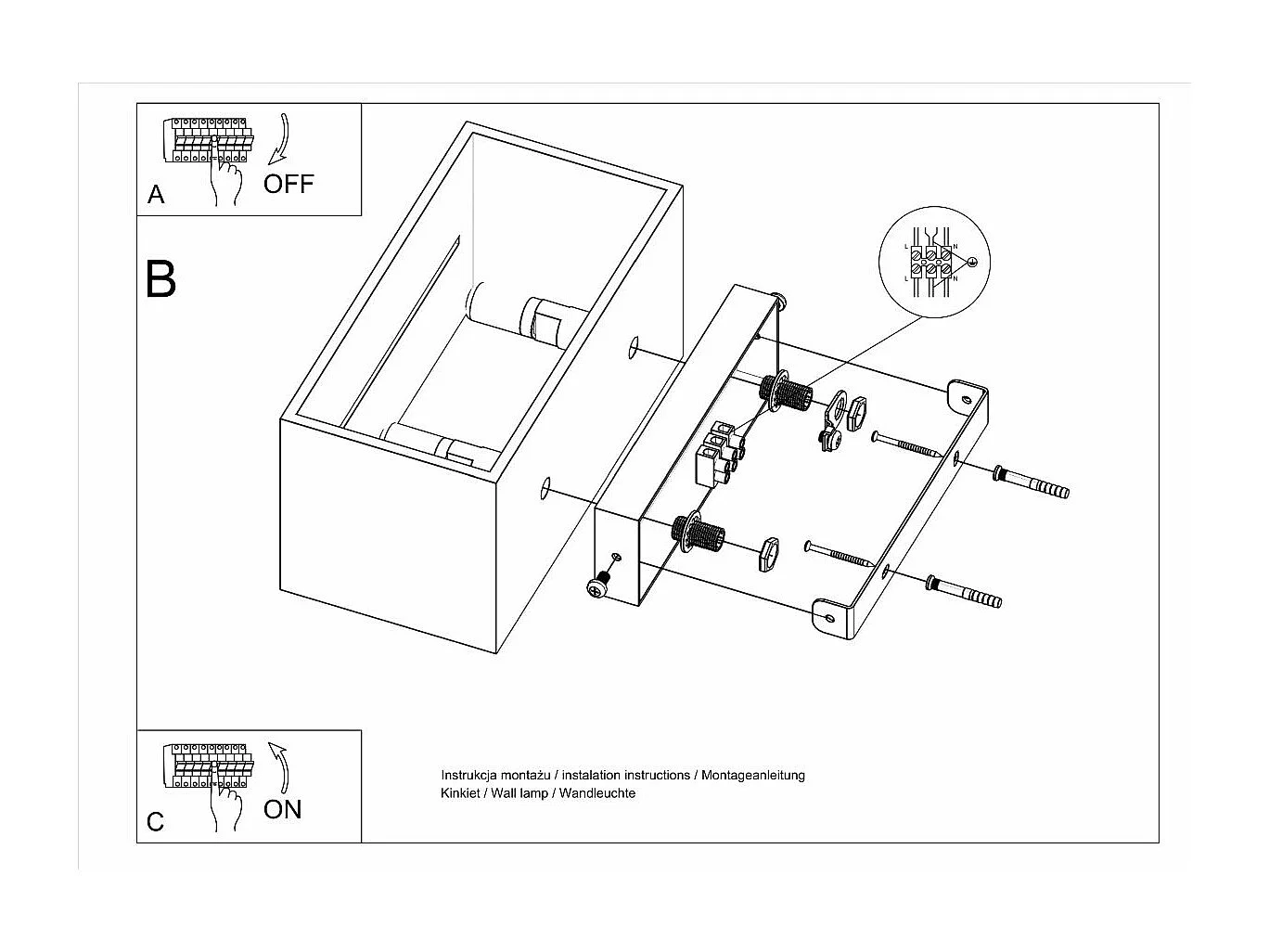 Applique Lunar MAXI gris
