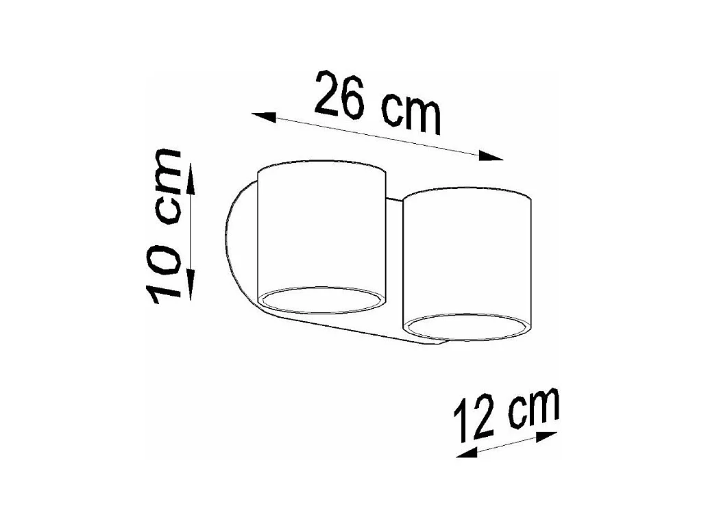 Applique Orbitum 2 blanc
