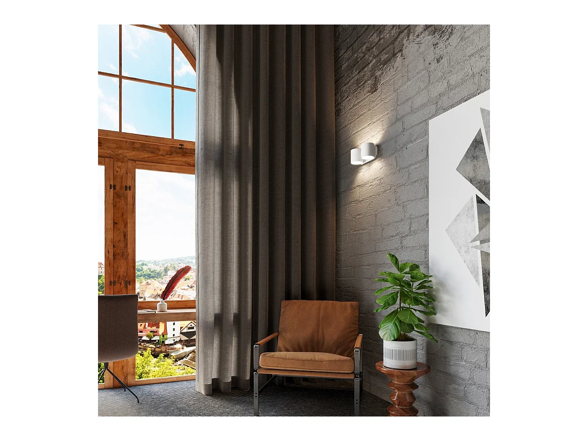 Applique Orbitum 2 blanc