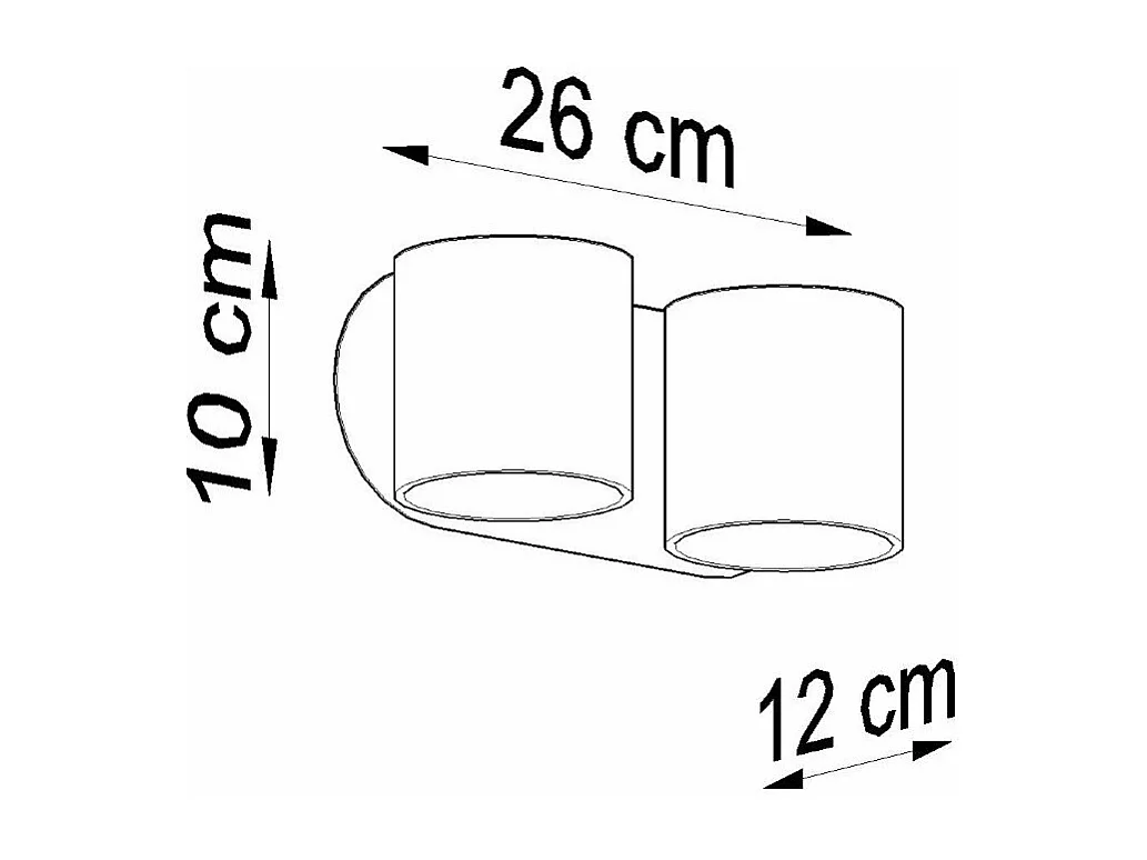 Applique Orbitum 2 blanc
