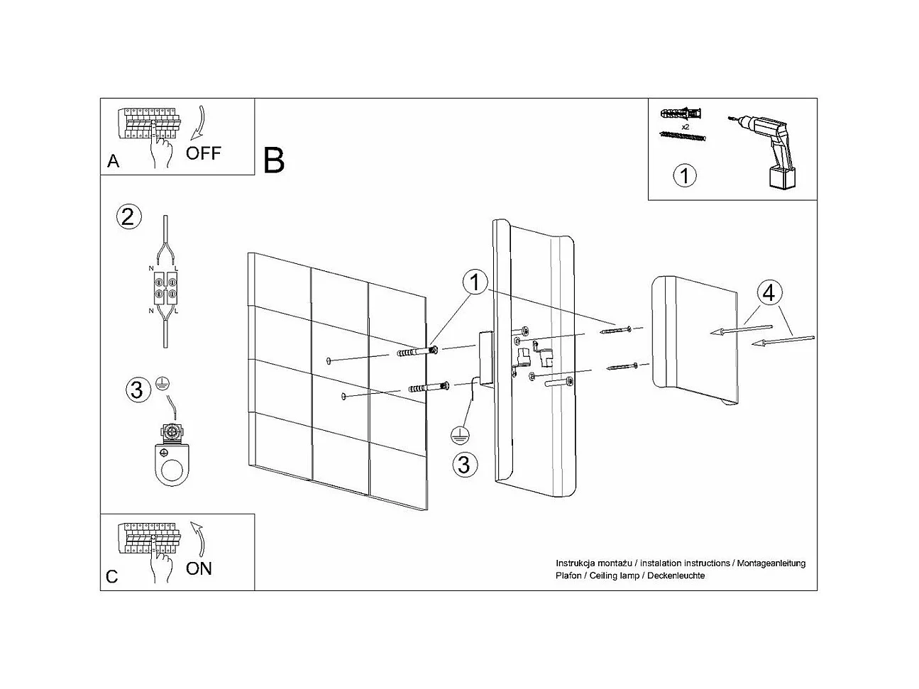 Applique DarkMatter blanc