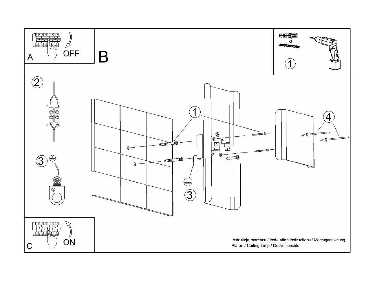 Applique DarkMatter blanc