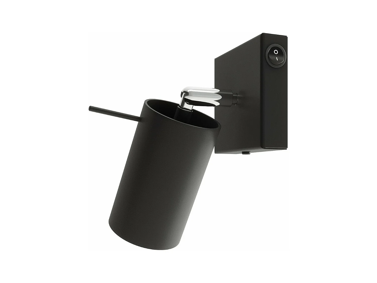 Applique Lysandra noir un interrupteur