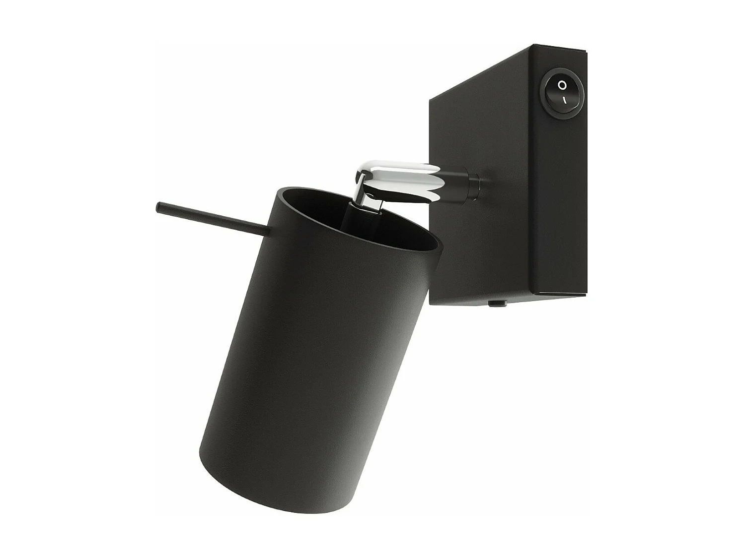 Applique Lysandra noir un interrupteur