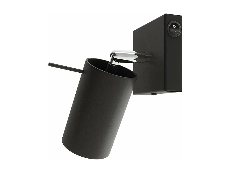 Applique Lysandra noir un interrupteur