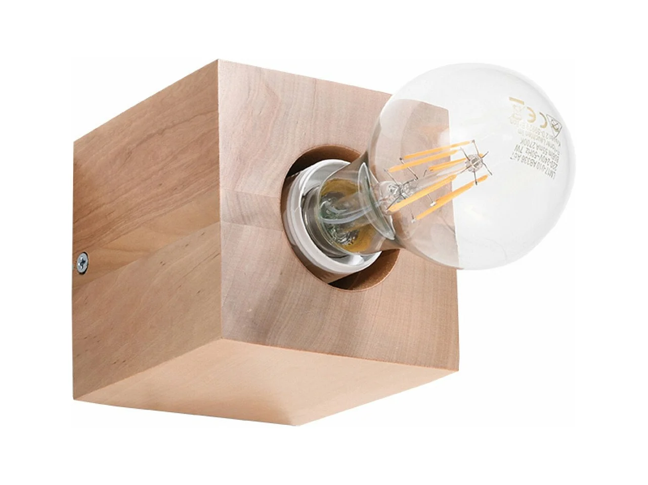 Applique Azimuth en bois naturel