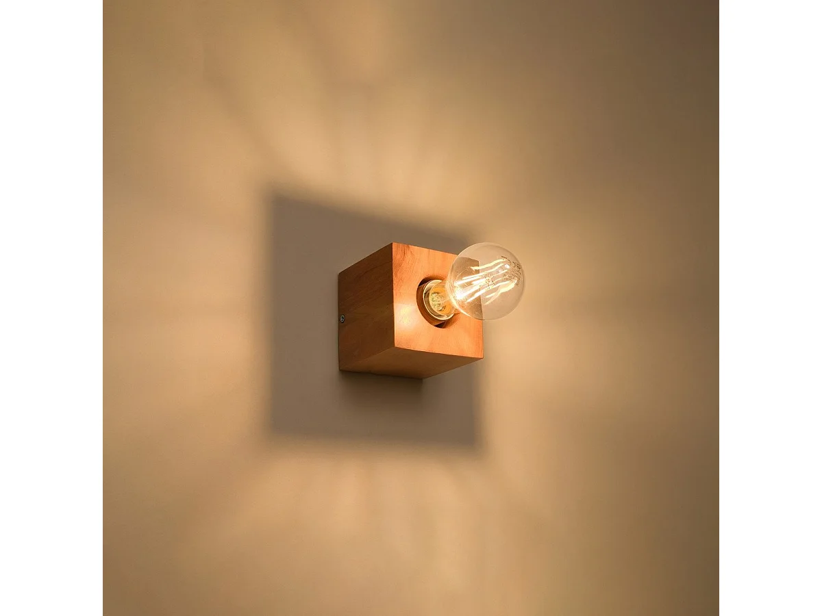 Applique Azimuth en bois naturel