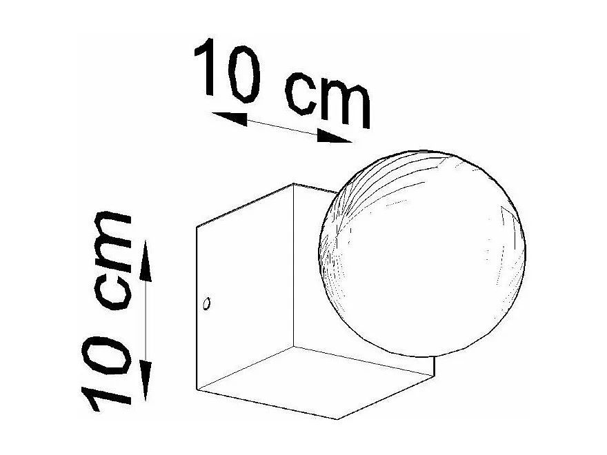 Applique Azimuth en bois naturel