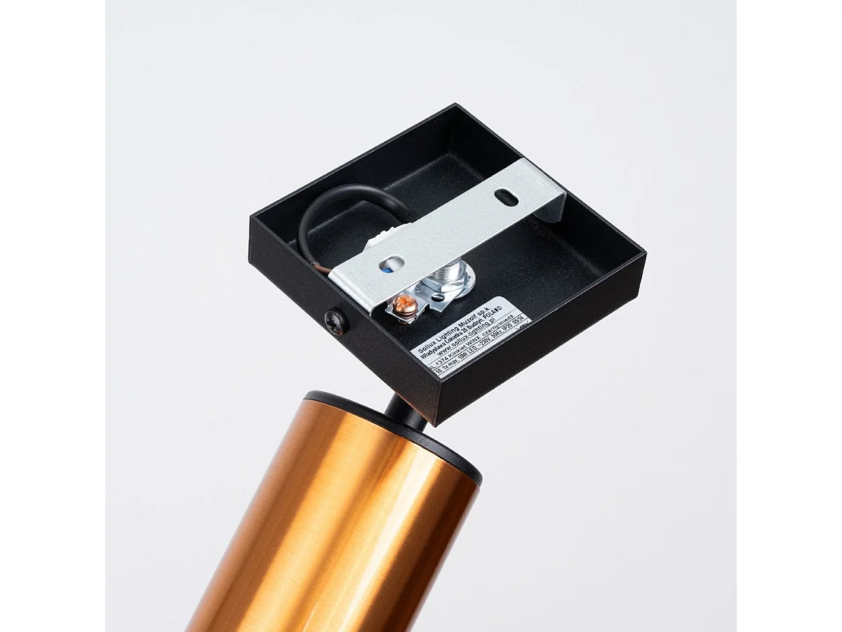 Applique Vespera noir-cuivre