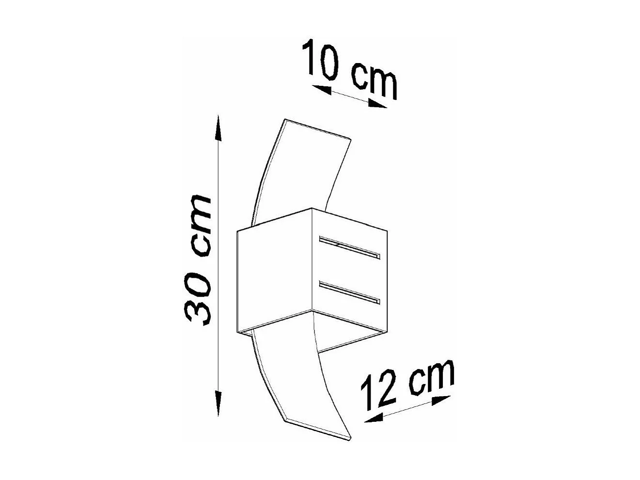Applique Lustrum blanc