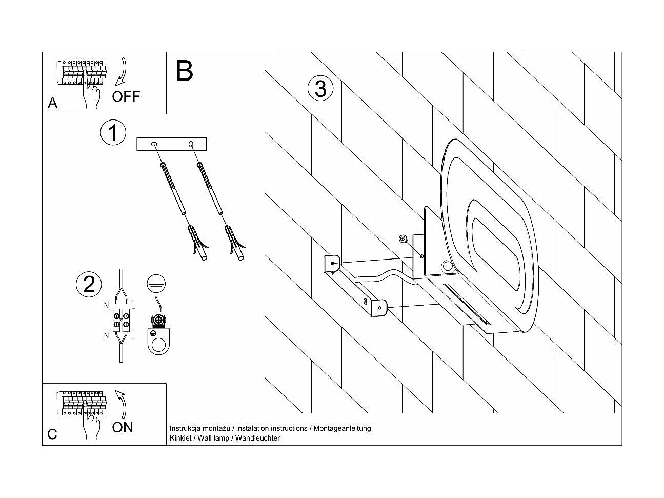 Applique Noctara blanc