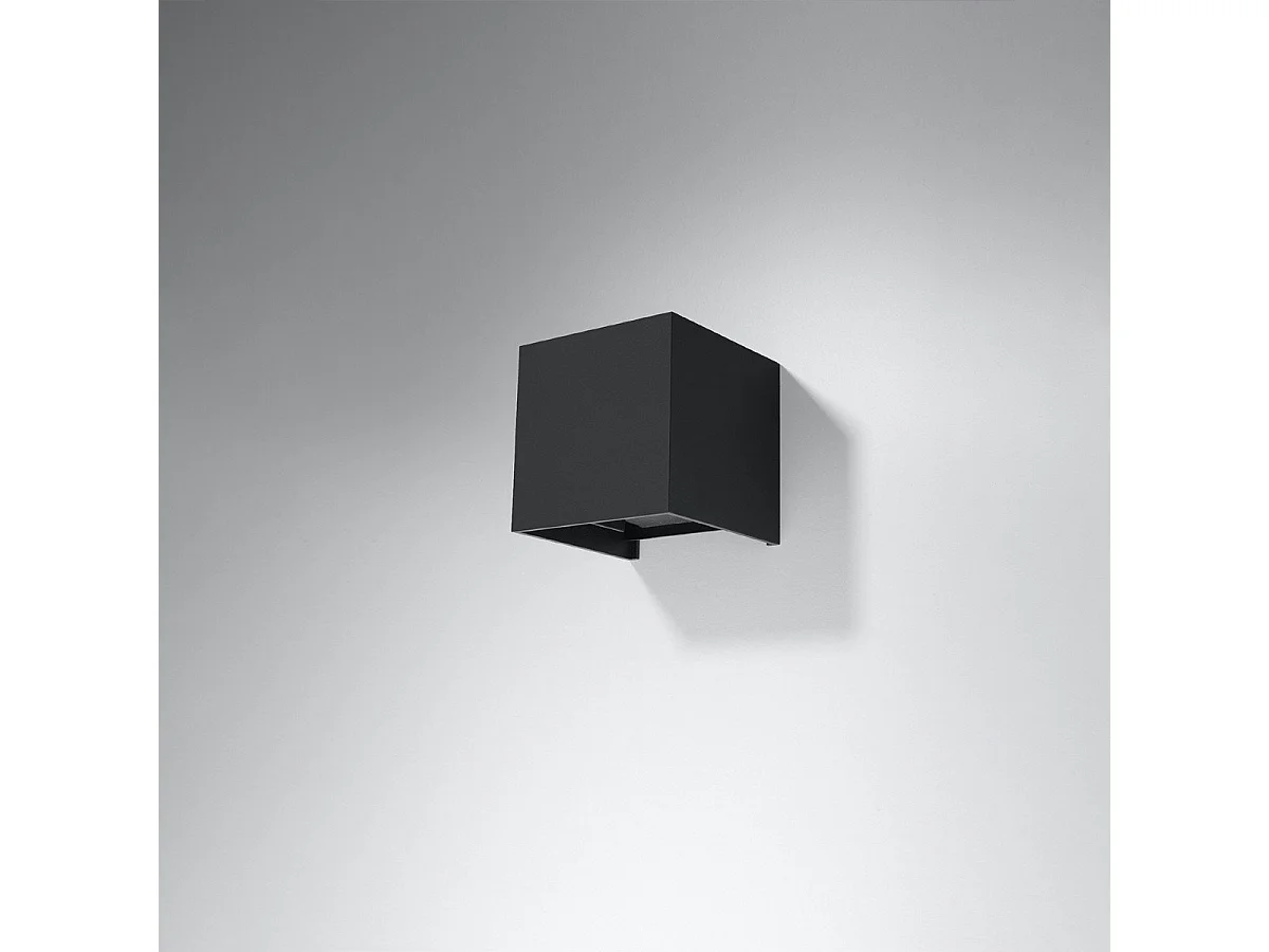 Applique Lucidus noir LED IP54