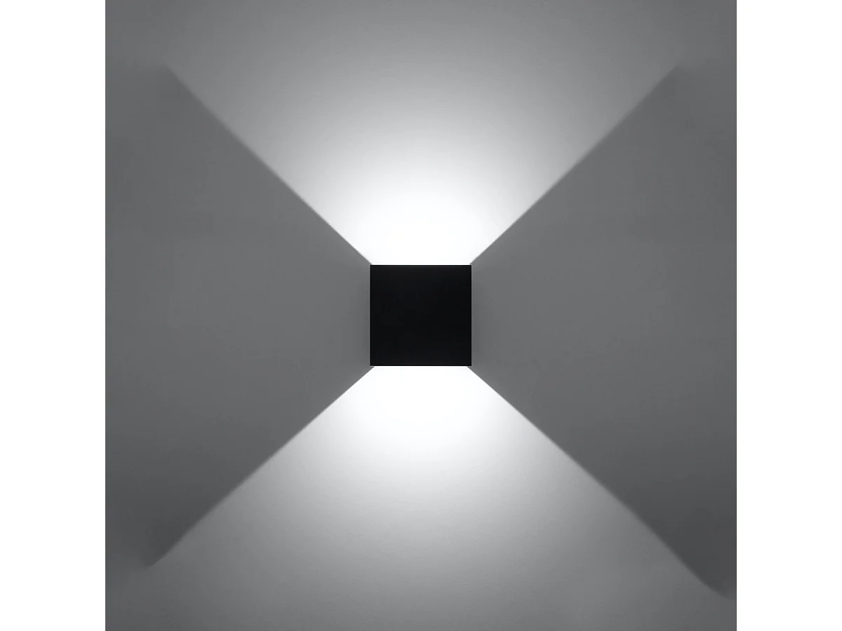 Applique Lucidus noir LED IP54