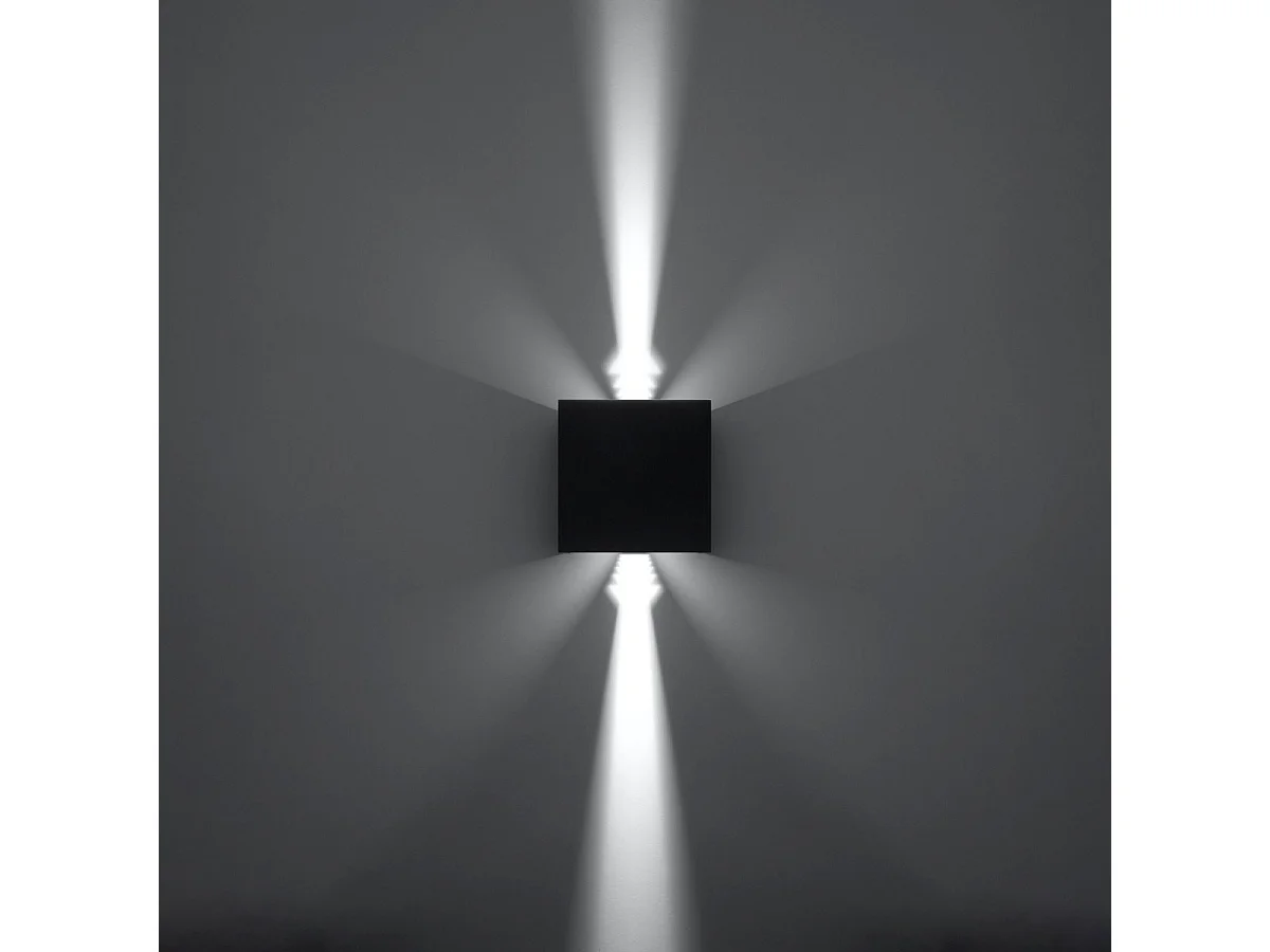 Applique Lucidus noir LED IP54