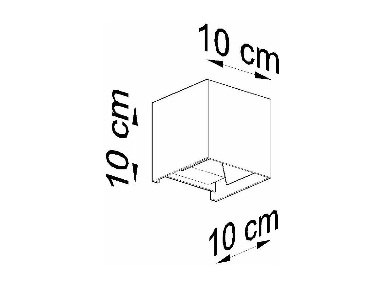 Applique Lucidus noir LED IP54