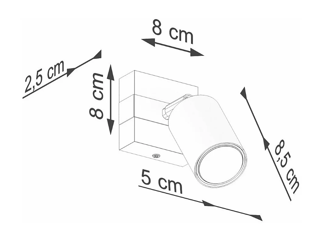 Applique Flare 1 noir