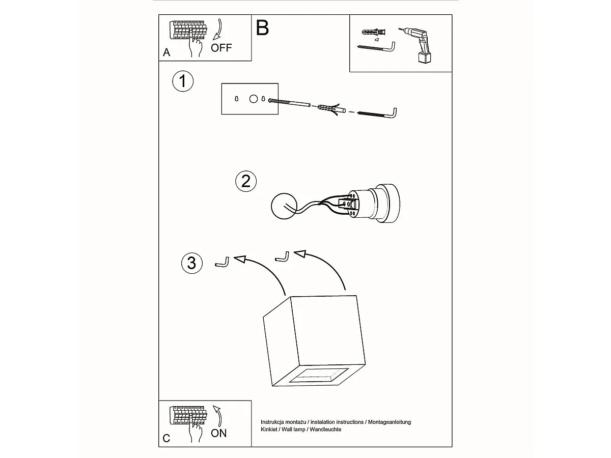 Applique céramique Leom noir