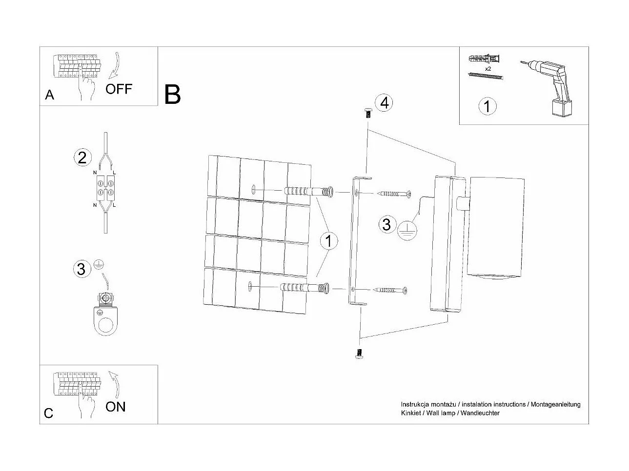 Applique Levan blanc