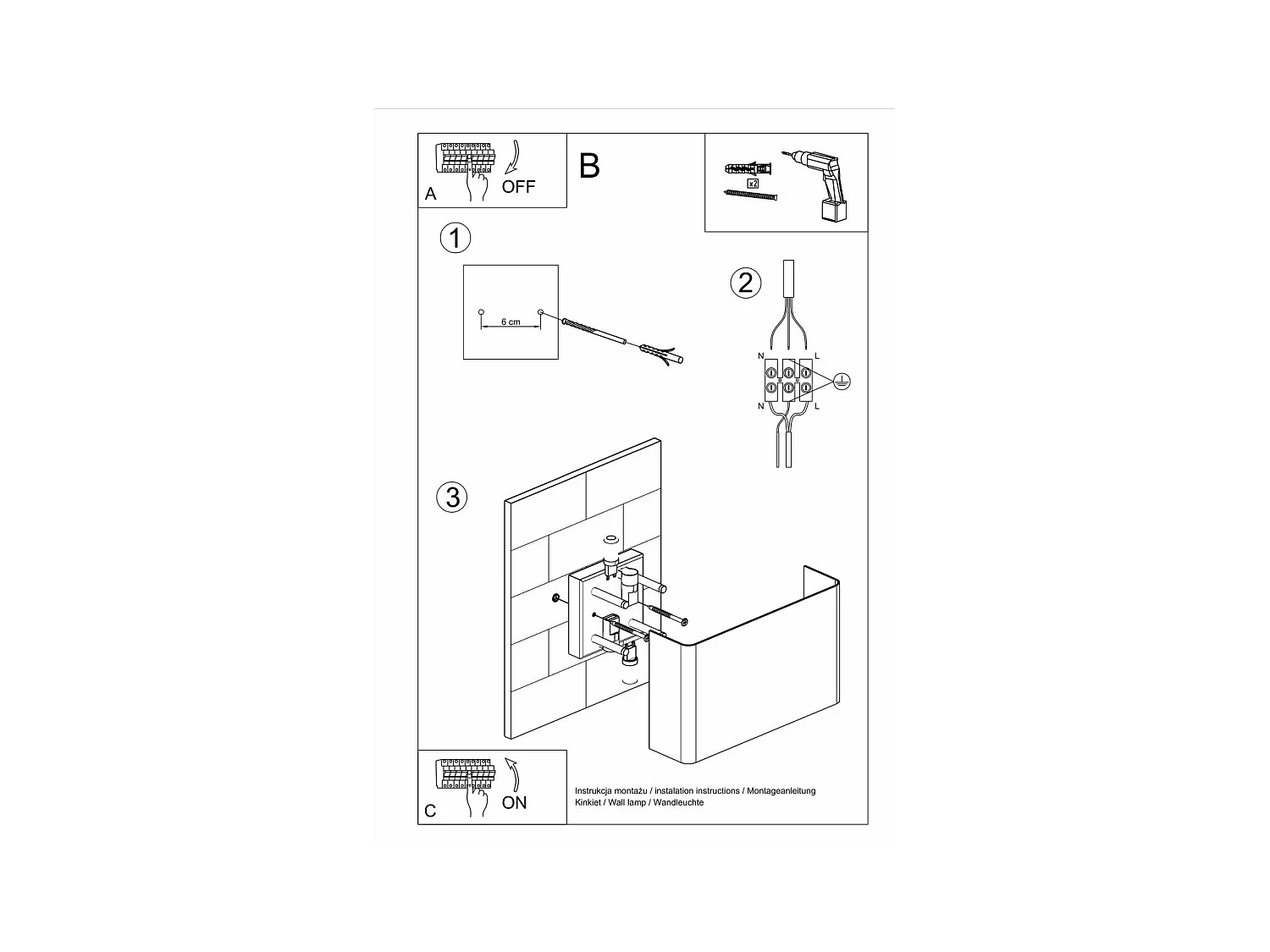 Applique Corvus max 8W LED