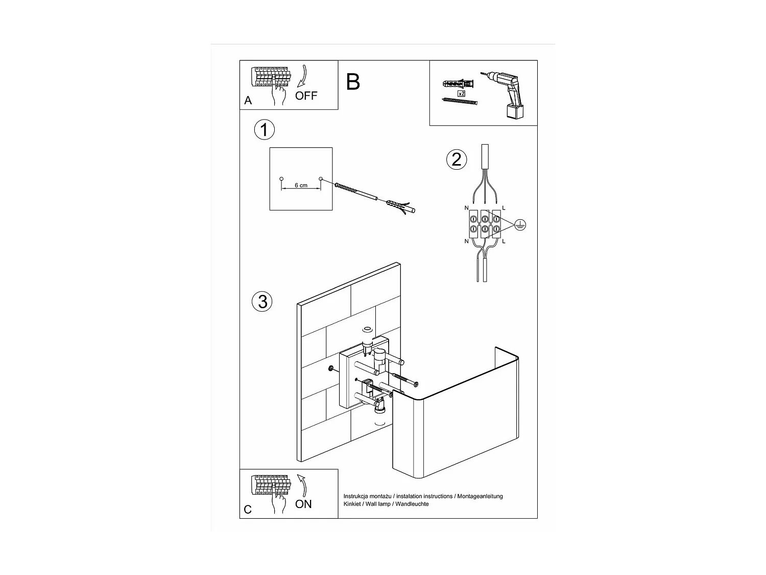Applique Corvus max 8W LED