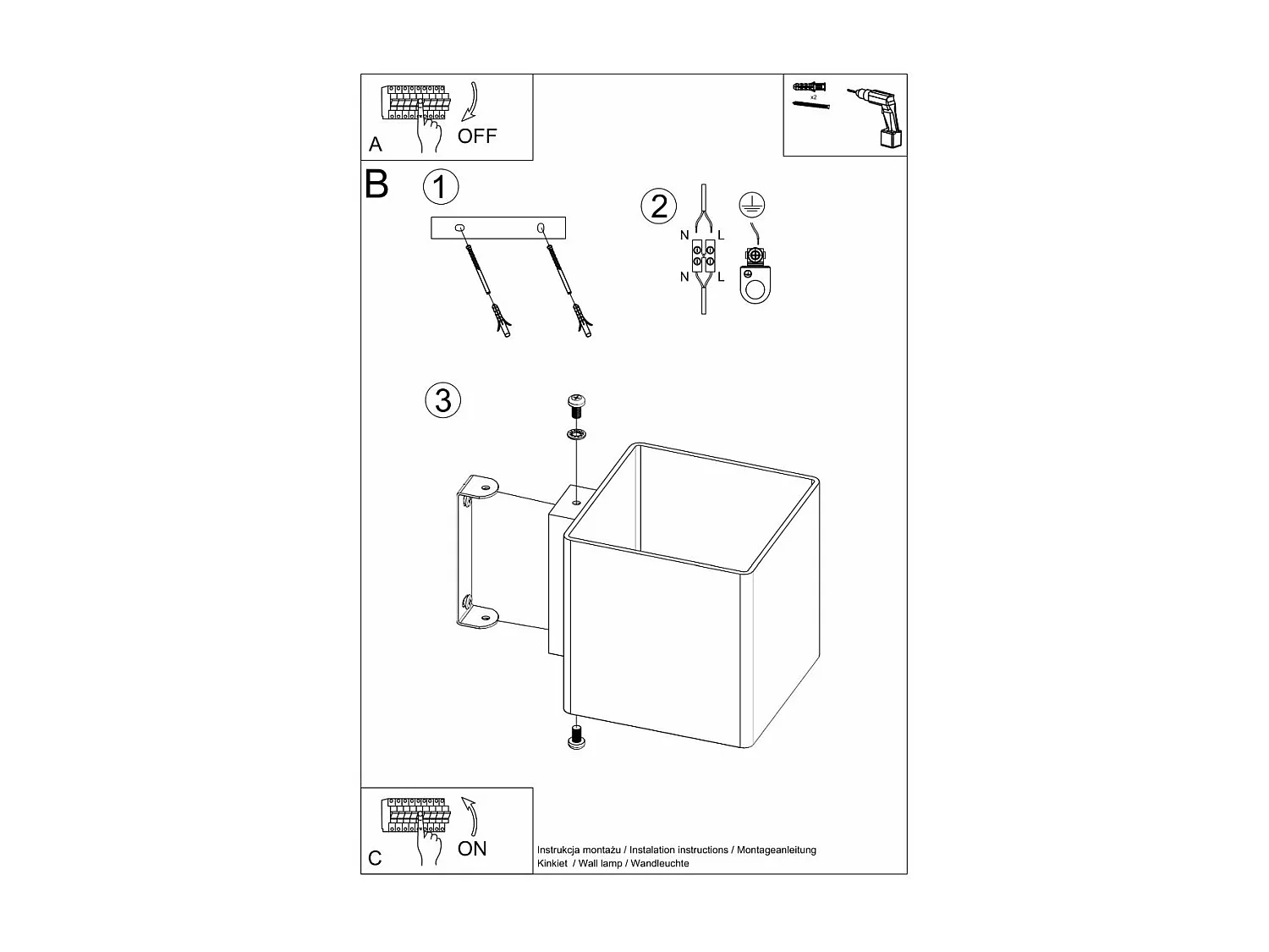 Applique Oriona 8W LED