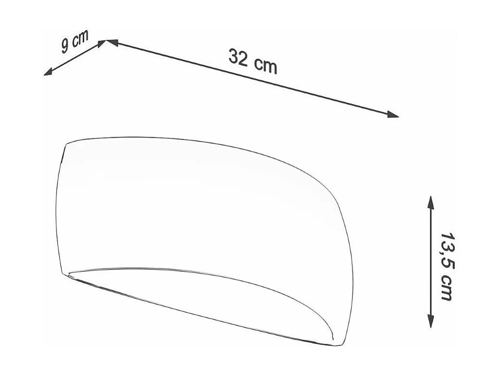 Applique vernie Protostar blanc brillant