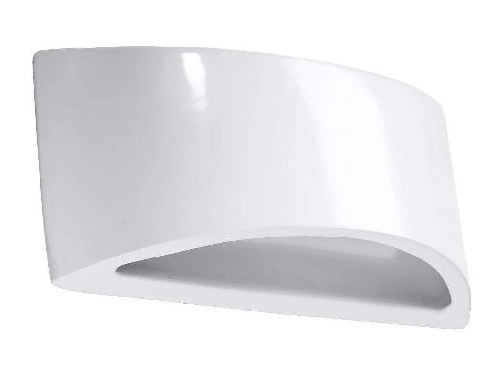 Applique vernie Soleia blanc brillant