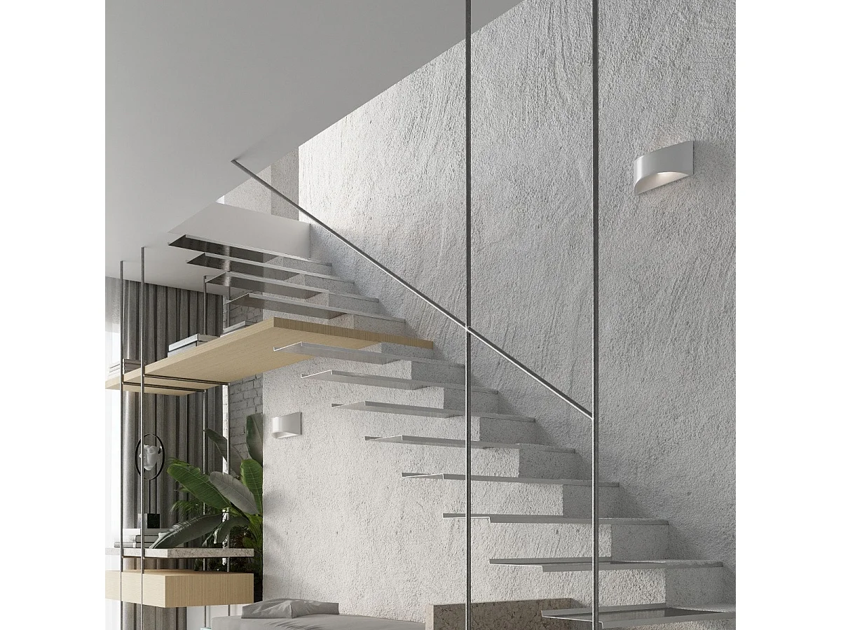 Applique vernie Soleia blanc brillant